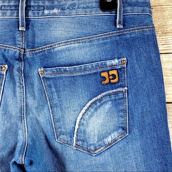 Joe’s Jeans Distressed Ex Lover Blue Capri Cropped - Picture 8 of 8